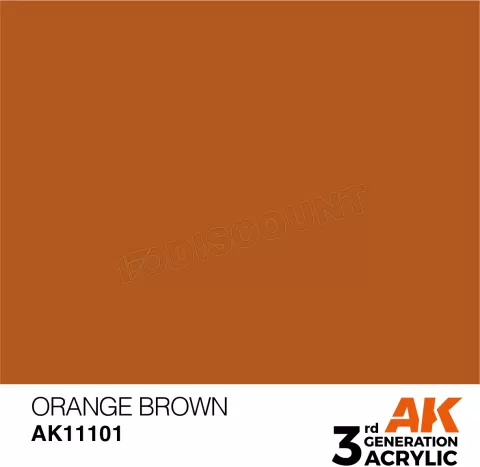 Photo de Ak Interactive Pot de Peinture - Orange Brown (17 ml)