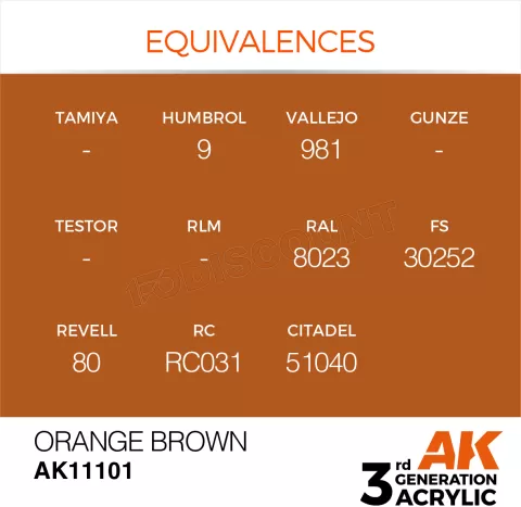 Photo de Ak Interactive Pot de Peinture - Orange Brown (17 ml)