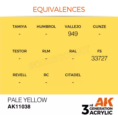 Photo de Ak Interactive Pot de Peinture - Pale Yellow (17 ml)