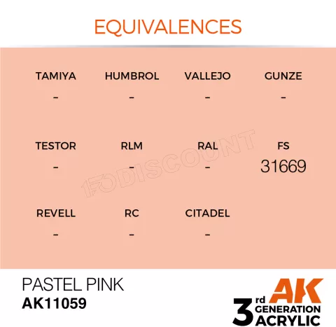 Photo de Ak Interactive  Pot de Peinture - Pastel Pink (17 ml)