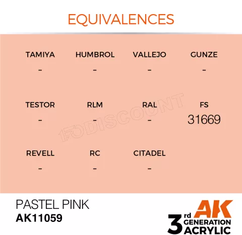 Photo de Ak Interactive Pot de Peinture - Pastel Pink (17 ml)