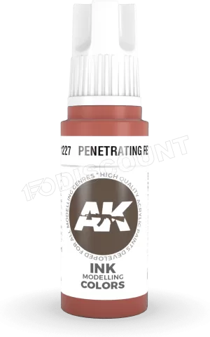 Photo de Ak Interactive  Pot de Peinture - Penetrating Red Ink (17 ml)
