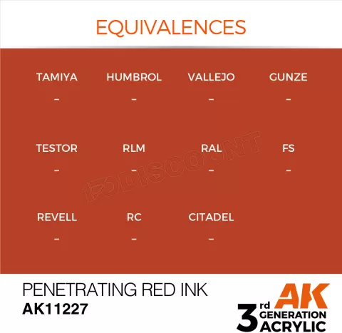 Photo de Ak Interactive  Pot de Peinture - Penetrating Red Ink (17 ml)