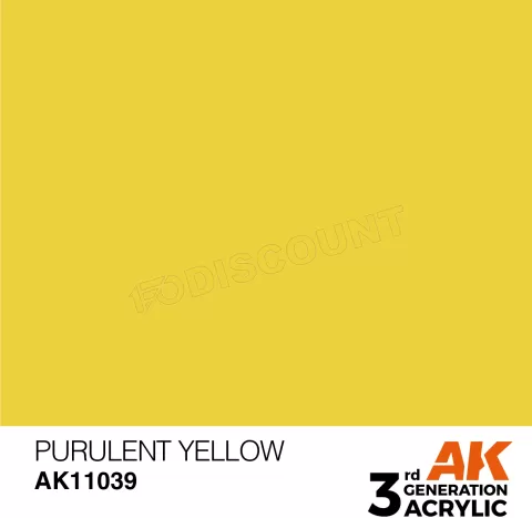 Photo de Ak Interactive Pot de Peinture - Purulent Yellow (17 ml)