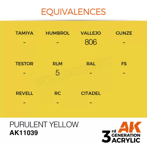 Photo de Ak Interactive Pot de Peinture - Purulent Yellow (17 ml)