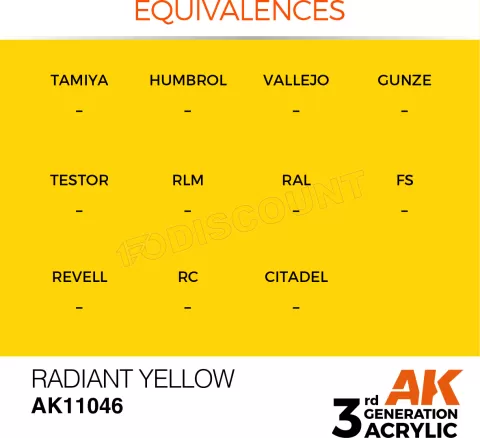 Photo de Ak Interactive Pot de Peinture - Radiant Yellow (17 ml)