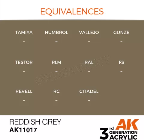 Photo de Ak Interactive Pot de Peinture - Reddish Grey (17 ml)