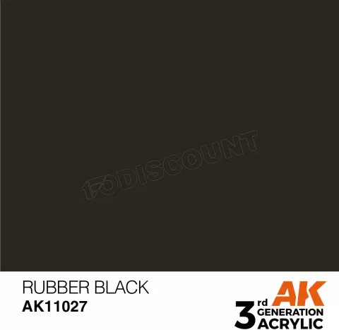 Photo de Ak Interactive  Pot de Peinture - Rubber Black (17 ml)