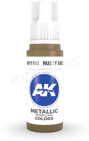 Photo de Ak Interactive Pot de Peinture - Rusty Gold (17 ml)