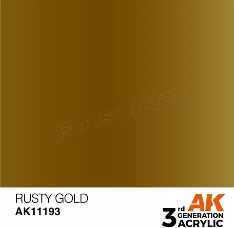 Photo de Ak Interactive Pot de Peinture - Rusty Gold (17 ml)