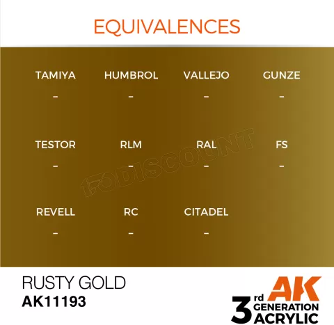 Photo de Ak Interactive Pot de Peinture - Rusty Gold (17 ml)