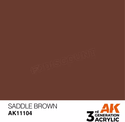 Photo de Ak Interactive Pot de Peinture - Saddle Brown (17 ml)