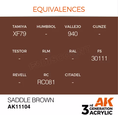 Photo de Ak Interactive Pot de Peinture - Saddle Brown (17 ml)