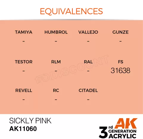 Photo de Ak Interactive Pot de Peinture - Sickly Pink (17 ml)