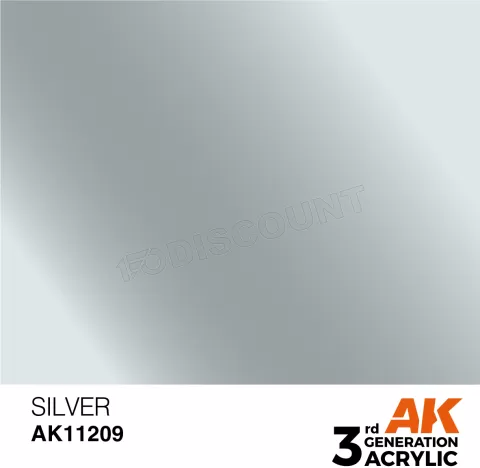 Photo de Ak Interactive Pot de Peinture - Silver (17 ml)