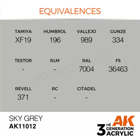 Photo de Ak Interactive Pot de Peinture - Sky Grey (17 ml)