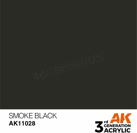 Photo de Ak Interactive  Pot de Peinture - Smoke Black (17 ml)