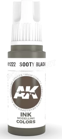 Photo de Ak Interactive Pot de Peinture - Sooty Black Ink (17 ml)