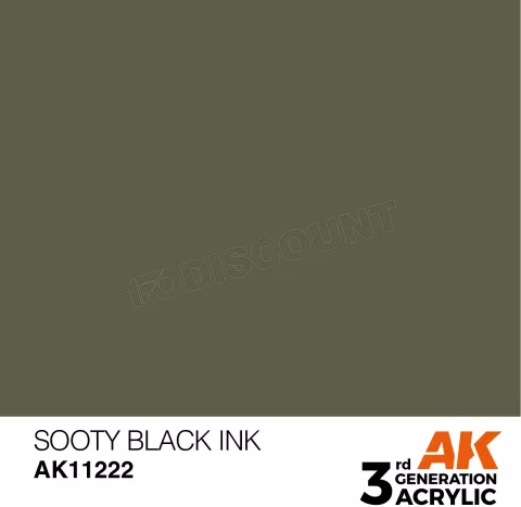 Photo de Ak Interactive Pot de Peinture - Sooty Black Ink (17 ml)