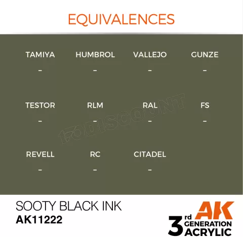 Photo de Ak Interactive Pot de Peinture - Sooty Black Ink (17 ml)