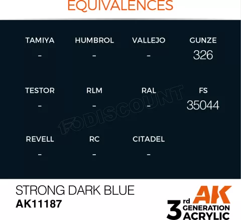 Photo de Ak Interactive Pot de Peinture - Strong Dark Blue (17 ml)