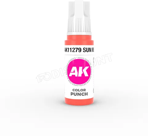 Photo de Ak Interactive Pot de Peinture - Sun Red (17 ml)
