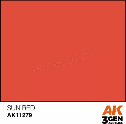 Photo de Ak Interactive Pot de Peinture - Sun Red (17 ml)