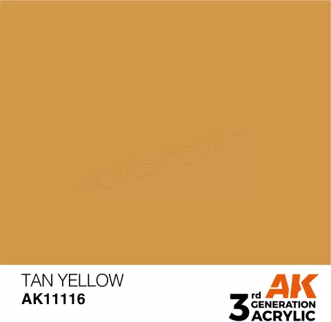 Photo de Ak Interactive Pot de Peinture - Tan Yellow (17 ml)