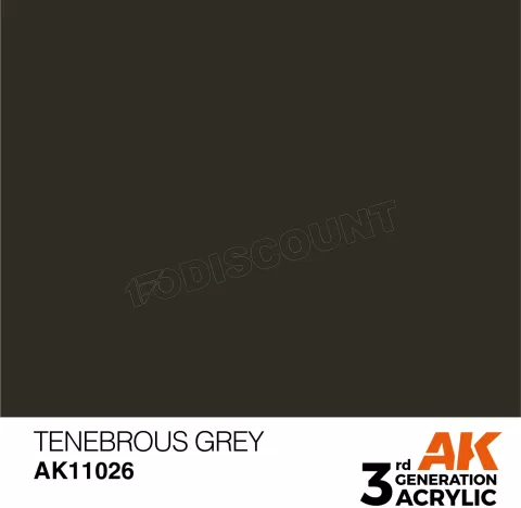 Photo de Ak Interactive  Pot de Peinture - Tenebrous Grey (17 ml)