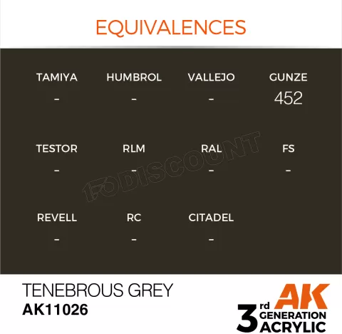 Photo de Ak Interactive Pot de Peinture - Tenebrous Grey (17 ml)