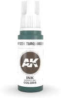 Photo de Ak Interactive  Pot de Peinture - Turquoise Ink (17 ml)