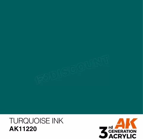 Photo de Ak Interactive Pot de Peinture - Turquoise Ink (17 ml)
