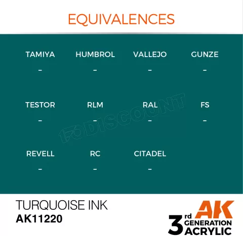 Photo de Ak Interactive Pot de Peinture - Turquoise Ink (17 ml)