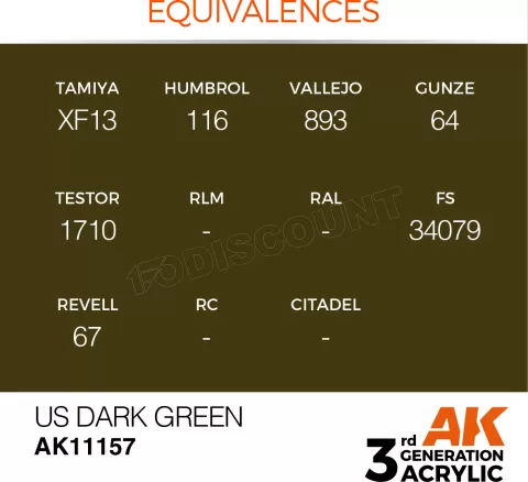 Photo de Ak Interactive Pot de Peinture - Us Dark Green (17 ml)