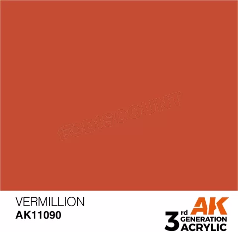Photo de Ak Interactive  Pot de Peinture - Vermillion (17 ml)