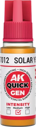 Photo de Ak Interactive Pot de Quick Gen - Solar Yellow (18 ml)