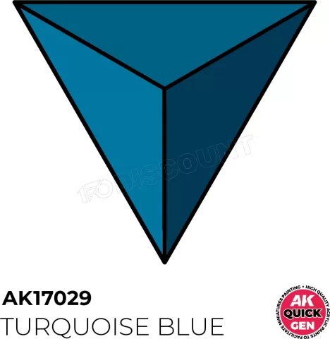 Photo de Ak Interactive Pot de Quick Gen - Turquoise Blue (18 ml)