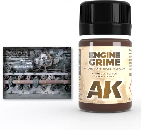 Photo de Ak Interactive Pot d'Enamel Effects - Engine Grime (35 ml)