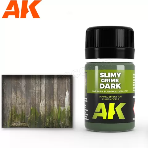 Photo de Ak Interactive Pot d'Enamel Effects - Slimy Grime Dark (35 ml)
