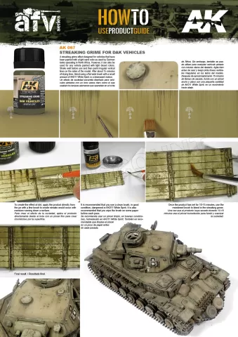 Photo de Ak Interactive Pot d'Enamel Effects - Streaking Grime for Dak Vehicles (35ml)
