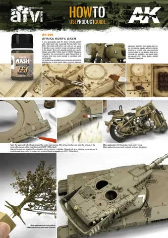 Photo de Ak Interactive Pot d'Enamel Effects - Wash Afrika Korps (For Dak Vehicles) (35ml)