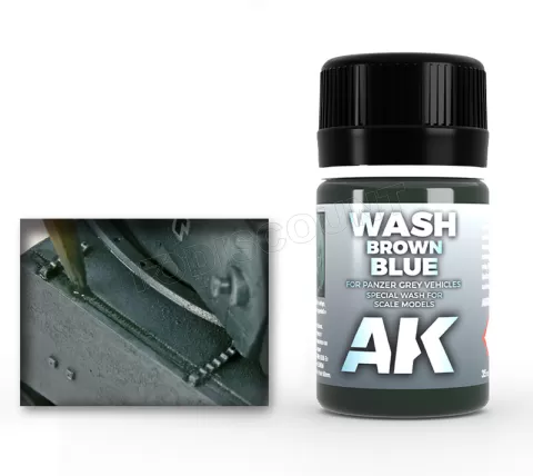 Photo de Ak Interactive Pot d'Enamel Effects - Wash For Panzer Grey Vehicles (35 ml)