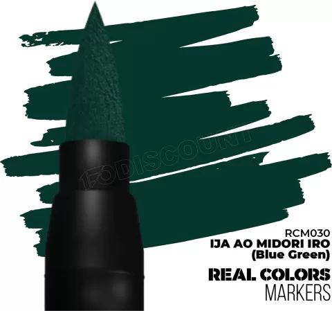 Photo de Ak Interactive - Real Colors Marker Ija Ao Midori Iro (Blue Green)