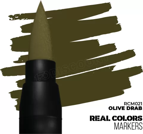 Photo de Ak Interactive - Real Colors Marker Olive Drab