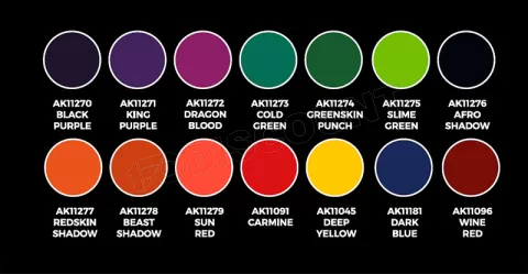 Photo de Ak Interactive Set de Peinture - High Pigmentation (14  Colors)