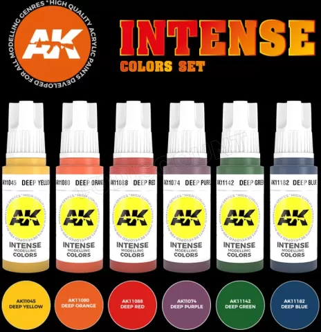 Photo de Ak Interactive Set de Peinture - Intense Colors Set