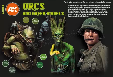 Photo de Ak Interactive Set de Peinture - Orcs & Green Creatures