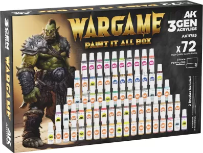 Photo de Ak Interactive Set de Peinture - Wargame Paint It All (72 Ref.)