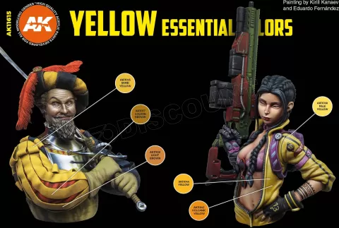 Photo de Ak Interactive Set de Peinture - Yellow Essential Colors Set