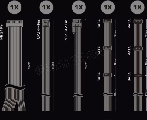 Photo de Alimentation ATX ASRock Pro-G - 650W (Noir)